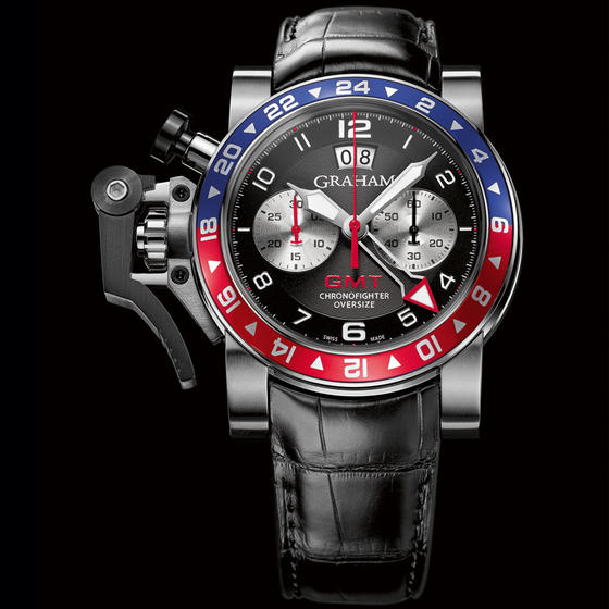 GRAHAM LONDON 2CXAS.B02A CHRONOFIGHTER OVERSIZE GMT BLUE & RED replica watch